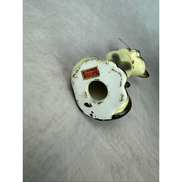 Vintage Siamese Cat Figurine 1970s Mod MCM Jeweled Eyes Ceramic Rare - Picture 8 of 8